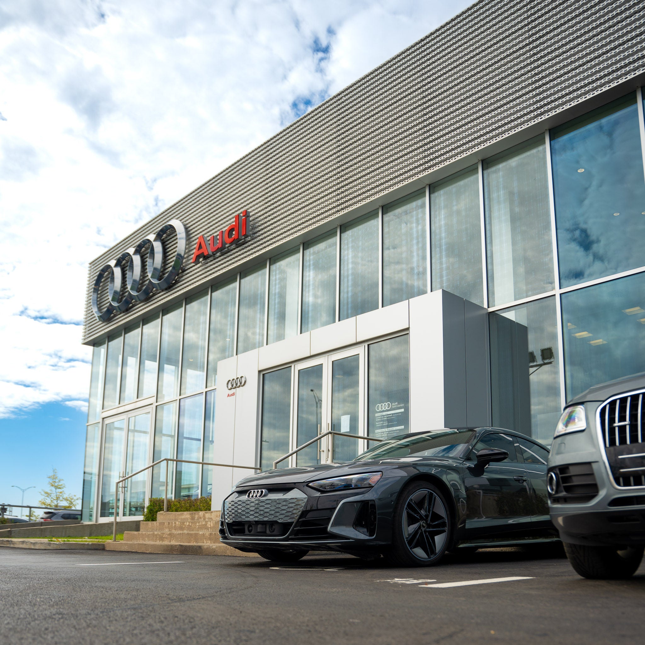 Audi dealership exterior view